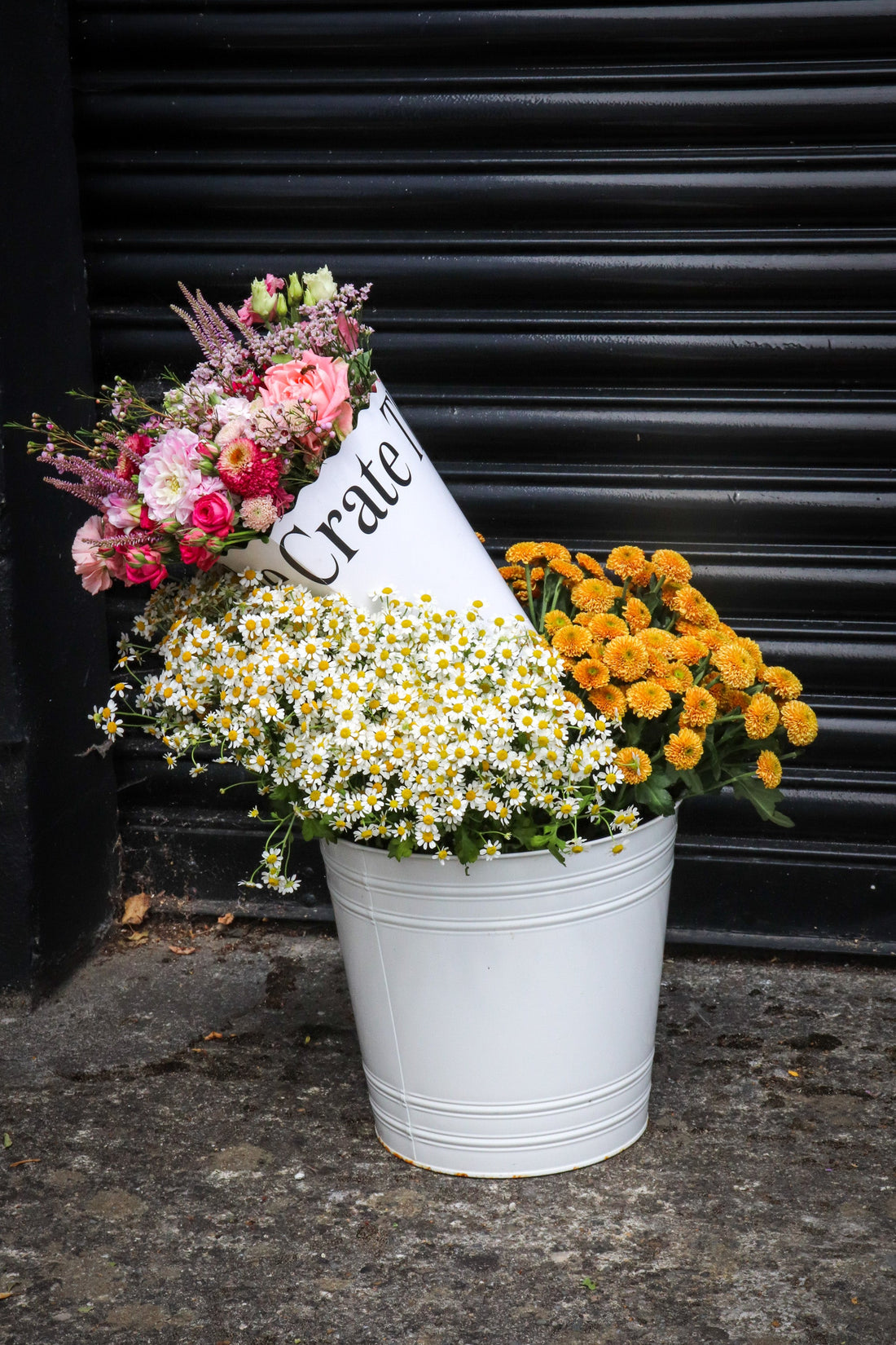 Bucket of flowers